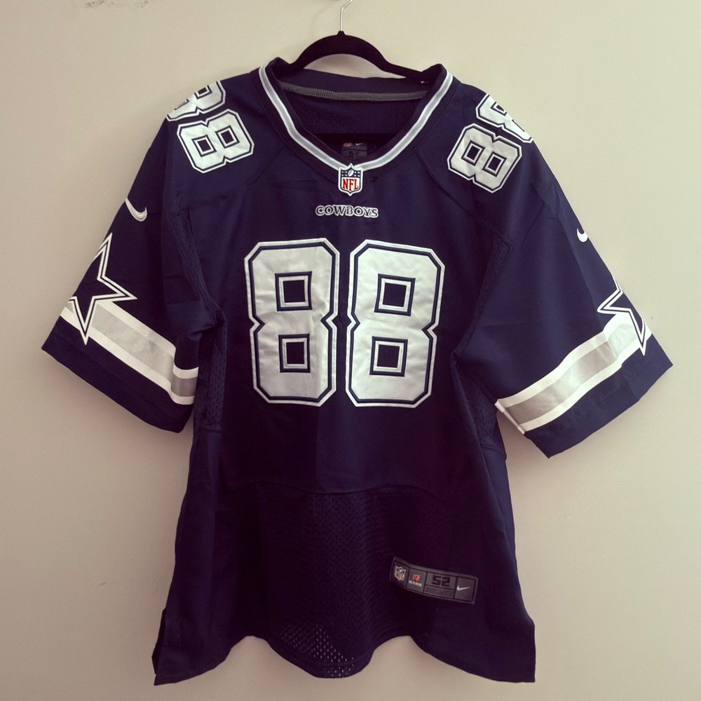 Nike Dallas Cowboys Dez Bryant 88 Jersey Navy Blue Mens Size 52 On Field NFL